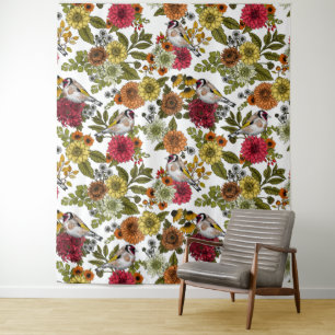 Tapete De Parede Goldfinches no jardim