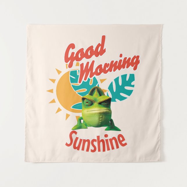 Tapete De Parede Good Morning Sunshine Funny Chameleon (Frente)