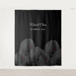Tapete De Parede Gothic Black Ghosts - Dark Moody Halloween