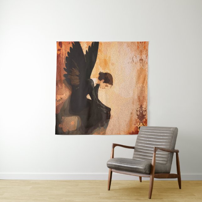 Tapete De Parede Graça Caída – Reflexão do Anjo Melancólico (In Situ)