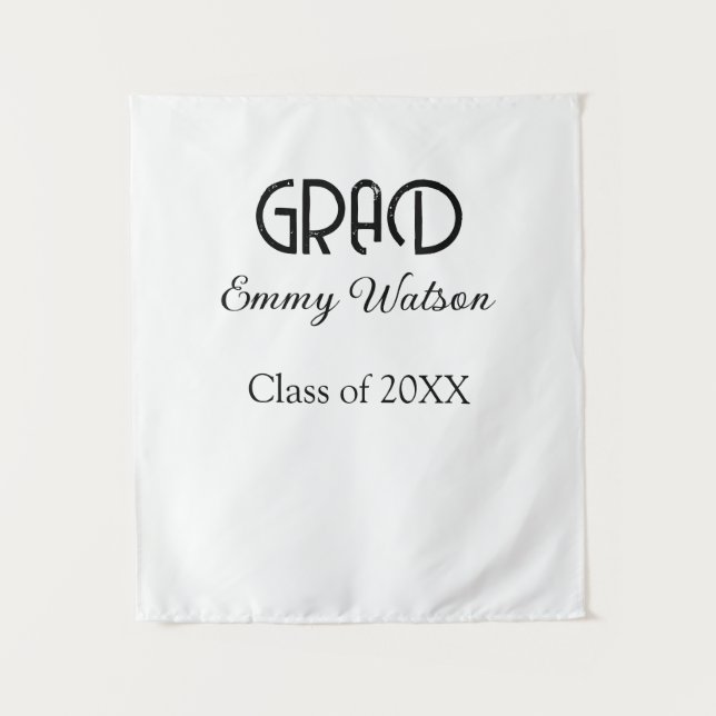 Tapete De Parede Grad bold letter graduation name class of 20XX sim (Frente)