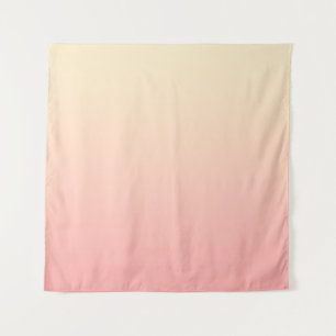 Tapete De Parede Gradiente de Amarelo Claro e Rosa