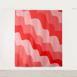Tapete De Parede Gradiente de ondas vermelhas do oceano