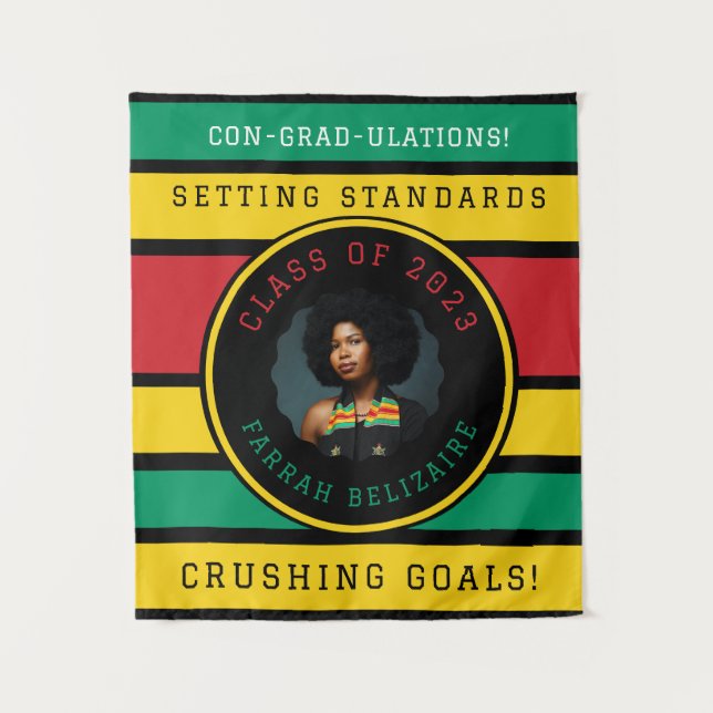 Tapete De Parede Graduação em Foto Pan-Africana (Frente)
