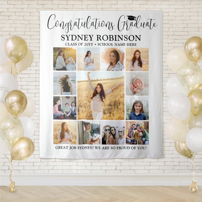 Tapete De Parede Graduação Gradua Grande Plano de Colagem de Fotos (Criador carregado)