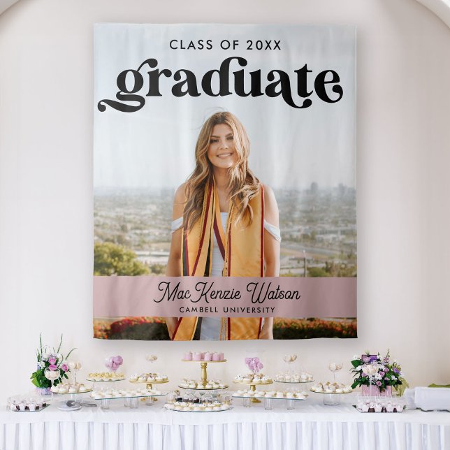 Tapete De Parede Graduada Boho Chic Tendência Turma de 2025 Formatu (Criador carregado)