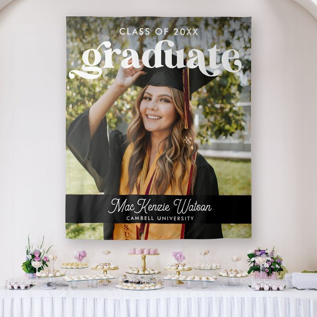 Tapete De Parede Graduado Boho Chic Moderno Turma de 2025 Formatura (Criador carregado)
