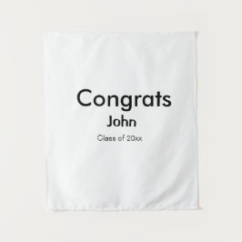 Tapete De Parede graduado menino adicionar nome parabéns data ano t