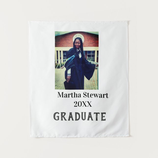 Tapete De Parede Graduation photo name year class university simple (Frente)