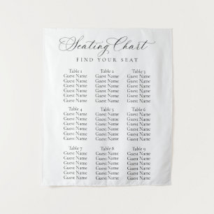 Tapete De Parede Gráfico de Assentos de Casamento em Letra Elegante