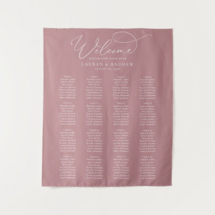 Tapete De Parede Gráfico de Assentos de Casamento Minimalista Rosa