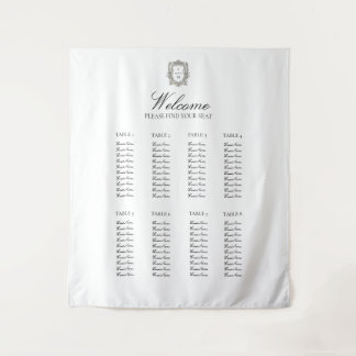 Tapete De Parede Gráfico de Assentos de Casamento Minimalista Vinta