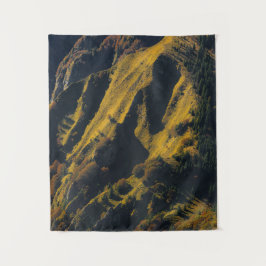 Tapete De Parede Grama coberto montanha no outono