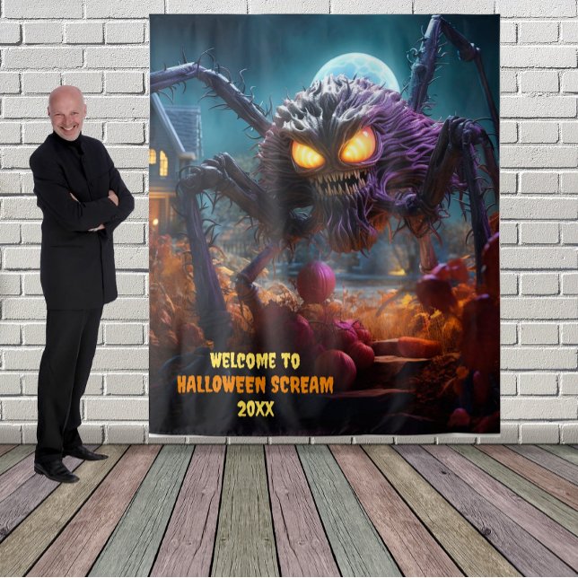 Tapete De Parede Grande Aranha Assustadora do Halloween (Criador carregado)