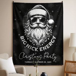 Tapete De Parede Grande Energia de Papai Noel Nick Natal Divertido 