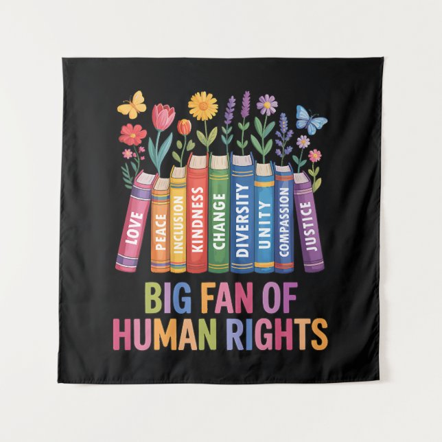 Tapete De Parede Grande Fã dos Direitos Humanos (Frente)