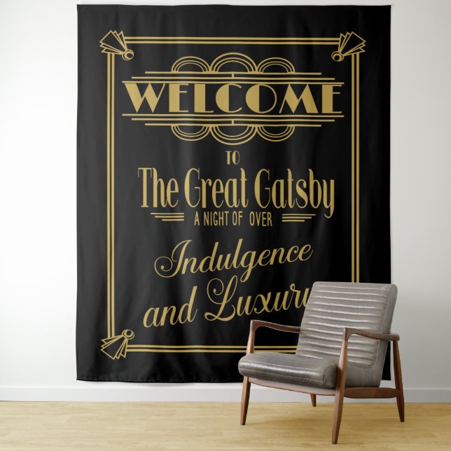 Tapete De Parede Grande Gatsby  Estande do cabine de fotos banner (In Situ)