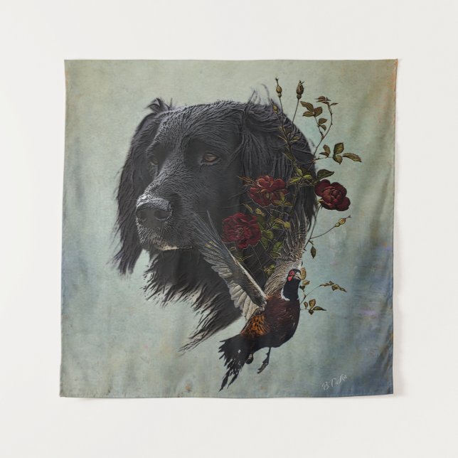 Tapete De Parede Grande Munsterlander com faisão (Frente)