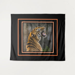 TAPETE DE PAREDE GRANDE TIGER SELVAGEM