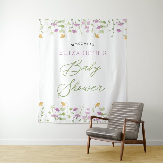 Tapete De Parede Grau de Boas-vindas Amarelo Amarelo de Aquarela Ve (In Situ)