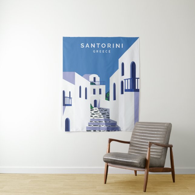 Tapete De Parede Grécia Santorini (In Situ)