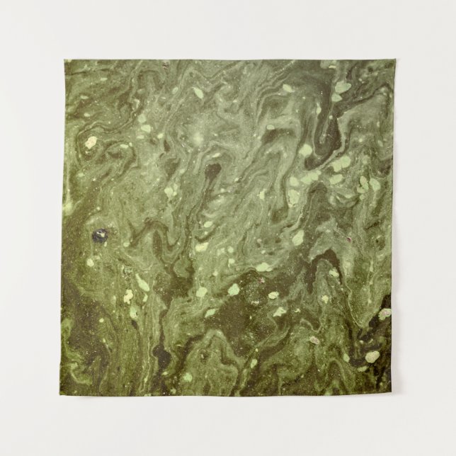 Tapete De Parede Green abstract painting (Frente)