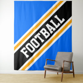 Tapete De Parede Grelha azul-amarela-escura-preta azul-ESPUMA