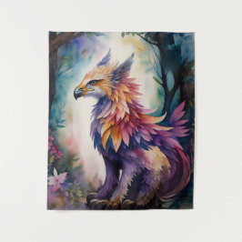 Tapete De Parede Griffin Night Multicolor Watercolor