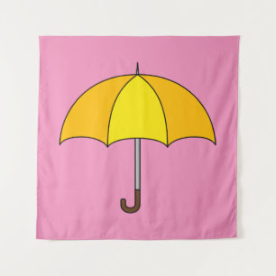 Tapete De Parede Guarda-chuva amarela