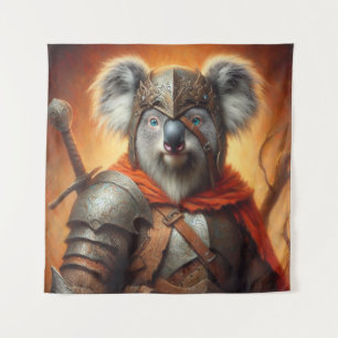 Tapete De Parede Guerreiro Koala Fantasy