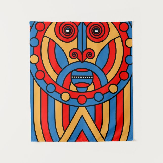 Tapete De Parede Guerreiro Tribal Africano (Frente)