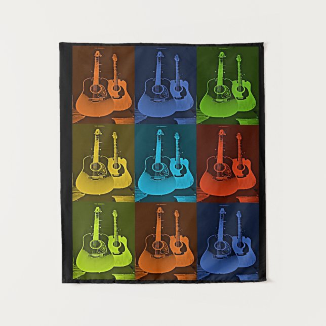 Tapete De Parede Guitar Art (Frente)