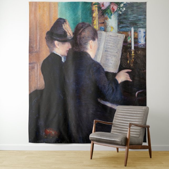 Tapete De Parede Gustave Caillebotte - A Lição de Piano (In Situ)