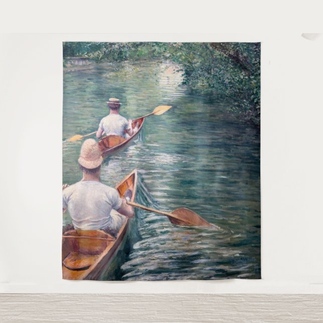 Tapete De Parede Gustave Caillebotte - Canoas no Yerres (Frente)