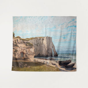 Tapete De Parede Gustave Courbet - Cliff no Etretat após a tempesta