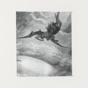 Tapete De Parede Gustave Dore Satã Do Paraíso Perdido Por John Milt