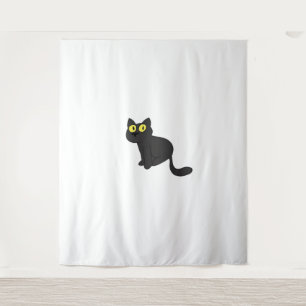 Tapete De Parede Halloween Cat Spooky e Na moda Feline-Inspirado S