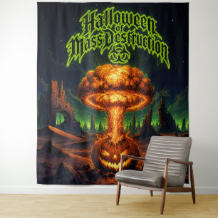 Tapete De Parede Halloween de Destruição em Massa Abóbora Radioativ