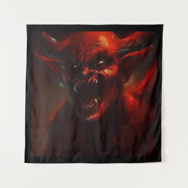 Tapete De Parede Halloween - Demônio 4 (Frente)