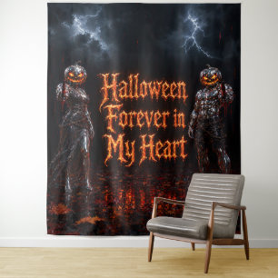 Tapete De Parede Halloween Para Sempre No Meu Coração Abóbora Gótic