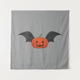 Tapete De Parede Halloween Pumpkin Bat
