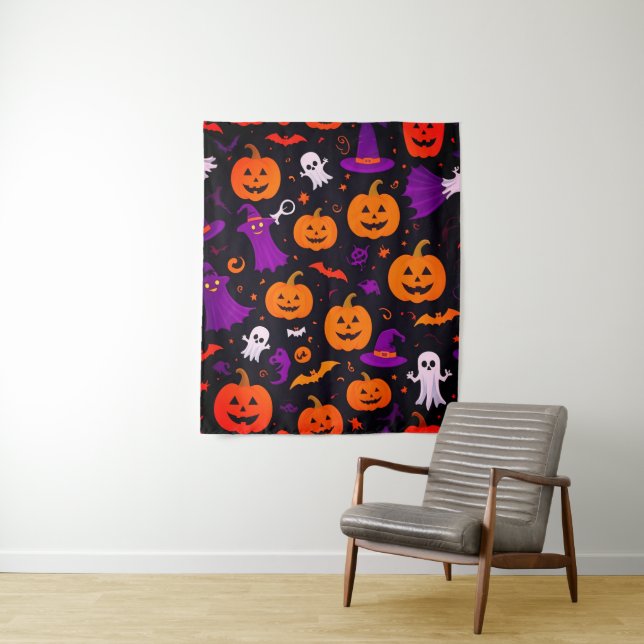 Tapete De Parede Halloween Repleto (In Situ)