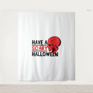 Tapete De Parede Halloween Skull - Tenha um santuário assustador