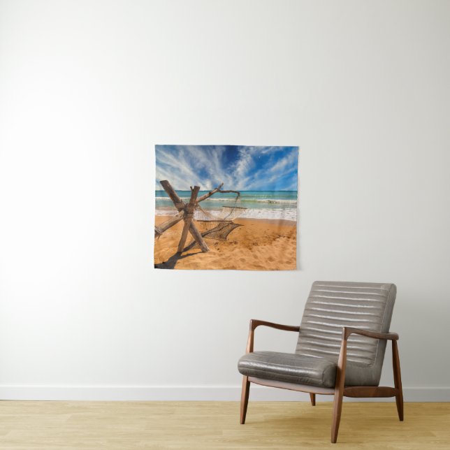 Tapete De Parede Hammock em uma estância de Verão tropical (In Situ (Horizontal))