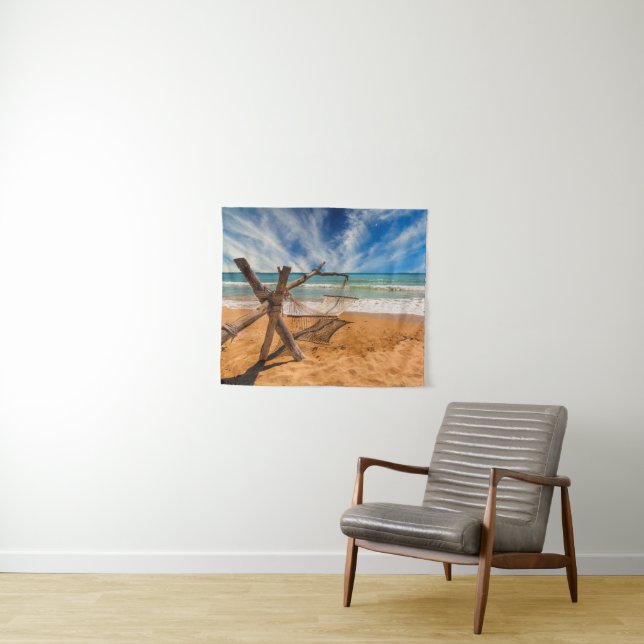 Tapete De Parede Hammock em uma estância de Verão tropical | (In Situ (Horizontal))