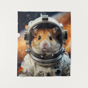 Tapete De Parede Hamster do Astronauta Espacial Exterior