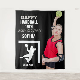 Tapete De Parede Handball Birthday, Handball Girl Player Backdrops