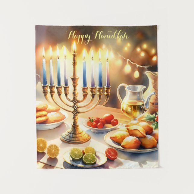 Tapete De Parede Happy Hanukkah (Frente)