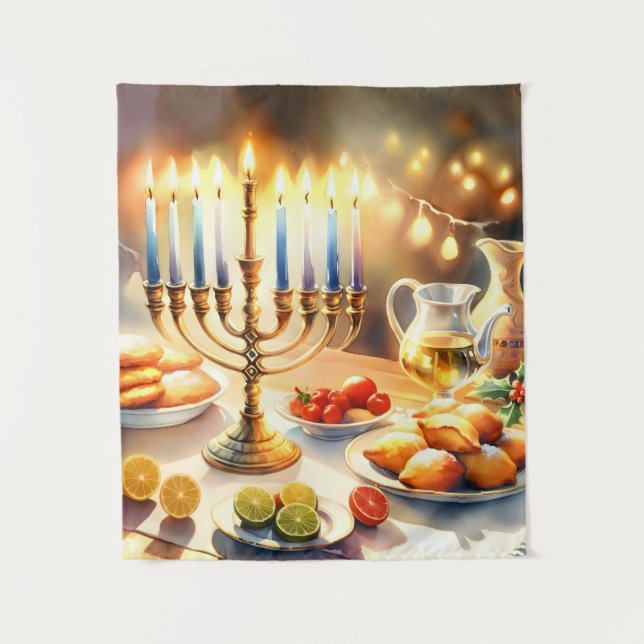 Tapete De Parede Happy Hanukkah (Frente)