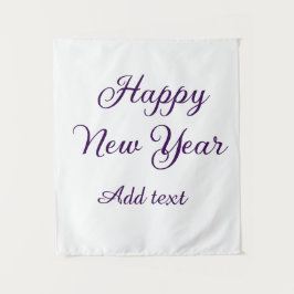 Tapete De Parede Happy new year purple calligraphy simple minimal 